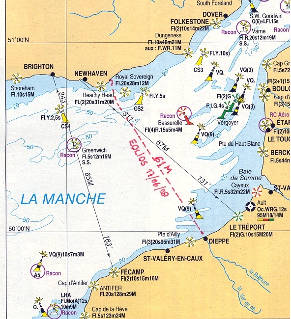 carte de la Manche